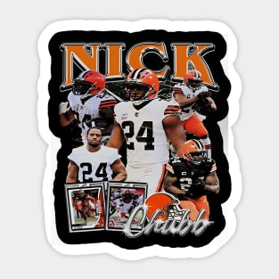 Nick Chubb Vintage Bootleg Sticker